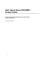 Intel S815EBM1 - Server Board Motherboard Product Manual preview