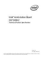 Предварительный просмотр 1 страницы Intel S975XBX2 - Workstation Board Motherboard Specification