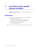 Предварительный просмотр 15 страницы Intel SASMF8I - RAID Controller Hardware User'S Manual