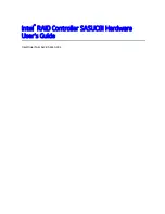 Preview for 1 page of Intel SASUC8I - RAID Controller Hardware User'S Manual