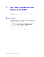 Preview for 15 page of Intel SASUC8I - RAID Controller Hardware User'S Manual