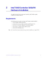 Preview for 15 page of Intel SASWT4I Hardware User'S Manual