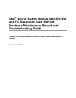 Intel SBFCM Hardware Maintenance Manual предпросмотр