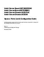 Предварительный просмотр 1 страницы Intel SC5275-E UP Configuration Manual