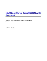 Intel SE7221BA1-E User Manual preview