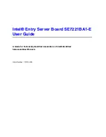 Preview for 1 page of Intel SE7221BA1-E User Manual