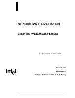 Intel SE7500CW2 Technical Product Specification preview