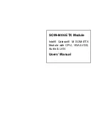 Intel SOM-4486 ETX Module User Manual preview