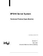 Preview for 1 page of Intel SPSH4 - Server Platform - 0 MB RAM Technical Product Specification