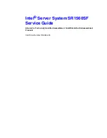 Preview for 1 page of Intel SR1560SF - Server System - 0 MB RAM Service Manual