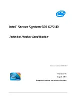 Preview for 1 page of Intel SR1625UR - Server System - 0 MB RAM Technical Product Specification