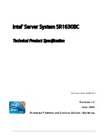 Intel SR1630BC - Server System - 0 MB RAM Technical Product Specification preview