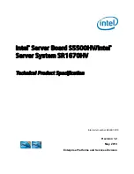 Preview for 1 page of Intel SR1670HV - Server System - 0 MB RAM Technical Product Specification