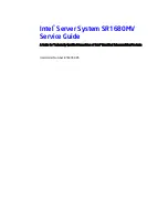 Intel SR1680MV - Server System - 0 MB RAM Service Manual preview