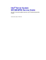 Intel SR1695GPRX Service Manual preview