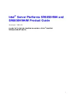 Preview for 1 page of Intel SR6850HW4 - Server Platform - 0 MB RAM Product Manual