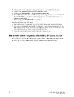 Preview for 16 page of Intel SR870BH2 - Server Platform - 0 MB RAM Quick Start Manual