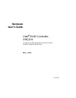 Intel SRCS16 - RAID Controller Hardware User'S Manual preview