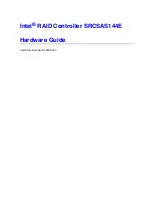 Предварительный просмотр 1 страницы Intel SRCSAS144E - RAID Controller Hardware Manual