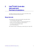 Предварительный просмотр 15 страницы Intel SRCSAS144E - RAID Controller Hardware Manual