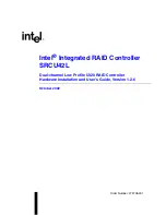 Preview for 1 page of Intel SRCU42L - RAID Controller Hardware Installation And User'S Manual