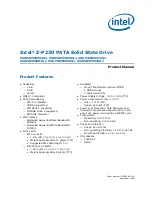 Intel SSDPAEM0004G1 Product Manual preview