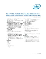 Intel SSDSA1MH080G1 Product Manual preview