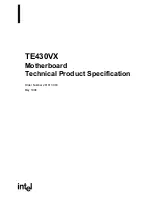 Preview for 1 page of Intel TE430VX Technical Product Specification