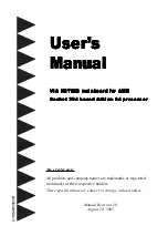 Предварительный просмотр 1 страницы Intel VIA K8T800 User Manual