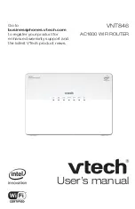 Предварительный просмотр 1 страницы Intel VTech VNT846 User Manual