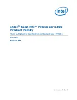 Preview for 1 page of Intel Xeon Phi Processor x200 Thermal/Mechanical Specification And Design Manual