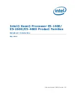 Preview for 1 page of Intel Xeon Processor E5-1600 Datasheet