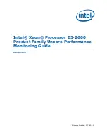 Preview for 1 page of Intel Xeon Processor E5-2600 Monitoring Manual