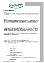 Preview for 4 page of INTELCO INTD0909 Quick Start Manual