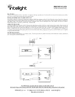 Intelight PRIMUS LED Operating Instructions preview