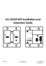 Preview for 1 page of Intelix AS-1H1DP-WP Installation And Operation Manual