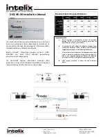 Предварительный просмотр 1 страницы Intelix DIGI-HD-XR Installation Manual