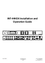 Intelix INT-44HDX Installation And Operation Manual предпросмотр