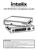 Intelix INT-IPSW1104 Installation Manual предпросмотр