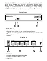 Preview for 2 page of Intelix INT-IPSW1104 Installation Manual