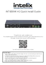 Предварительный просмотр 1 страницы Intelix NT-BSR4K-H2 Quick Install Manual