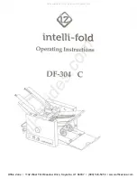 Intelli-Fold DF-304 C Operating Instructions Manual preview