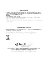 Preview for 12 page of INTELLI HEAT HALM-FL-LCD 11 User Manual