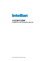 Intellian t110W Installation And Operation Manual preview