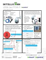 Preview for 1 page of Intelliconn Incontrol Versa Cam PTZ Wi-Fi Quick Start Manual