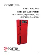 Intelligen INS-1500 Installation, Operation And Instruction Manual preview