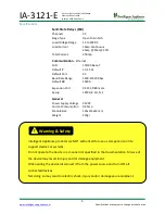 Preview for 5 page of Intelligent Appliance IA-3121-E User Manual