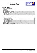 Preview for 2 page of Intelligent Charging LSU220A Operator'S Manual