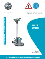 Intelligent Cleaning Equipment iP17 Operator'S & Parts Manual preview