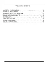 Preview for 2 page of Intelligent Cleaning Equipment iW90-D.A.T. Operator'S & Parts Manual